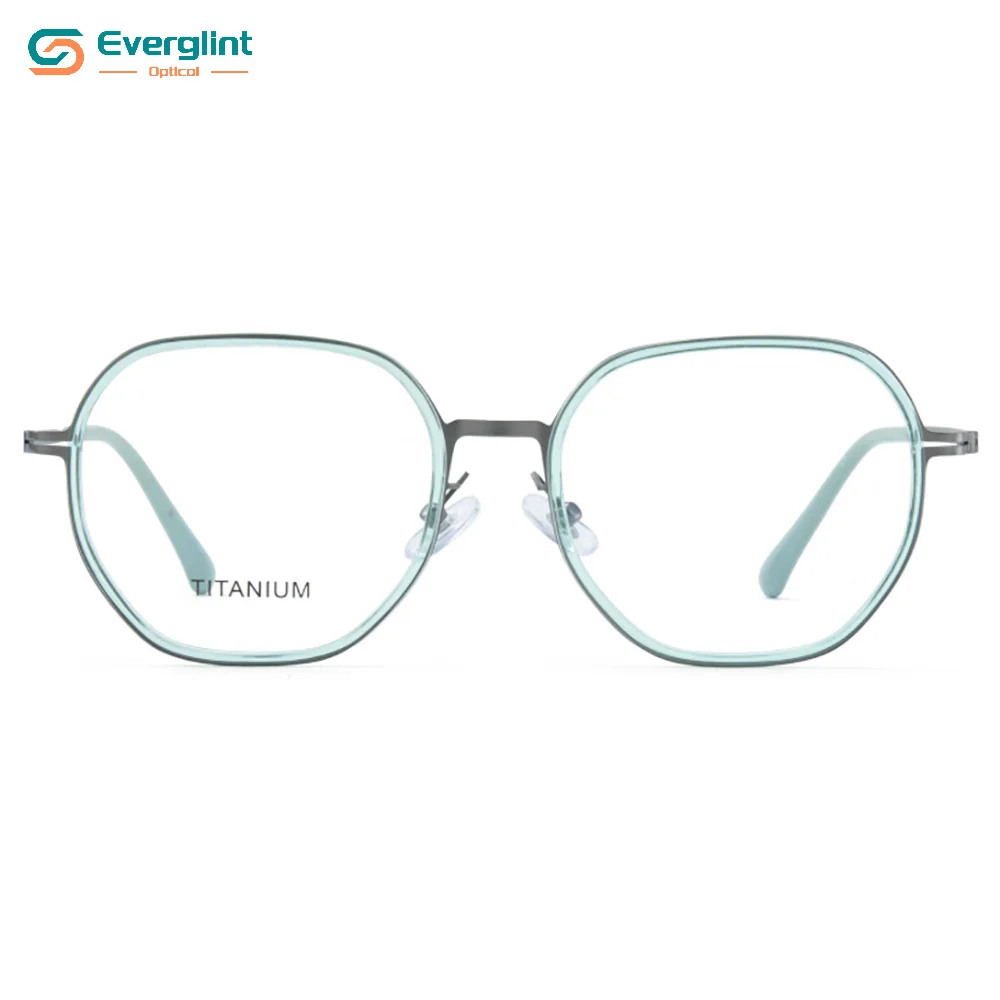 Modern Round Titanium Temple Optical EGM15139 