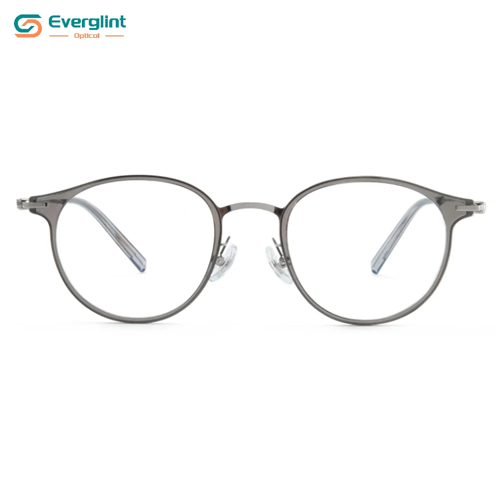Bespoke Trendy Metal Front Titanium Temple Optical EGM15131