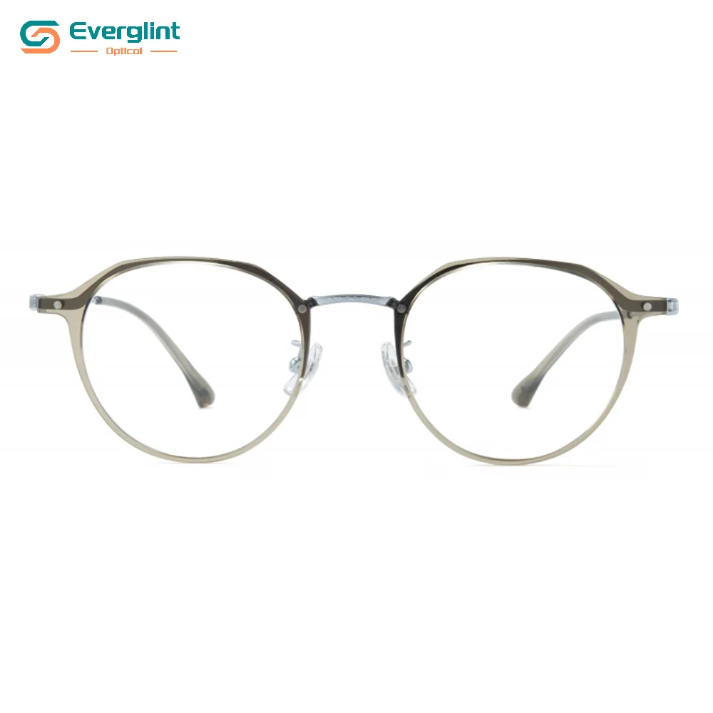Top-quality Refined Metal Front Titanium Temple Optical EGM15128