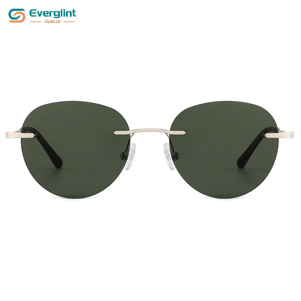 Stylish Chic Modern Rimless Metal Sunglasses EGS15106 