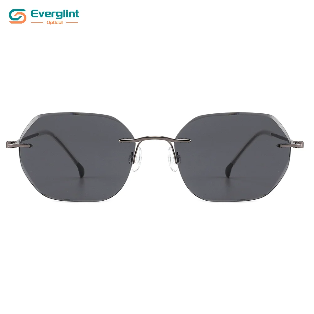Trendy Premium Unisex Rimless Metal Sunglasses EGS15099