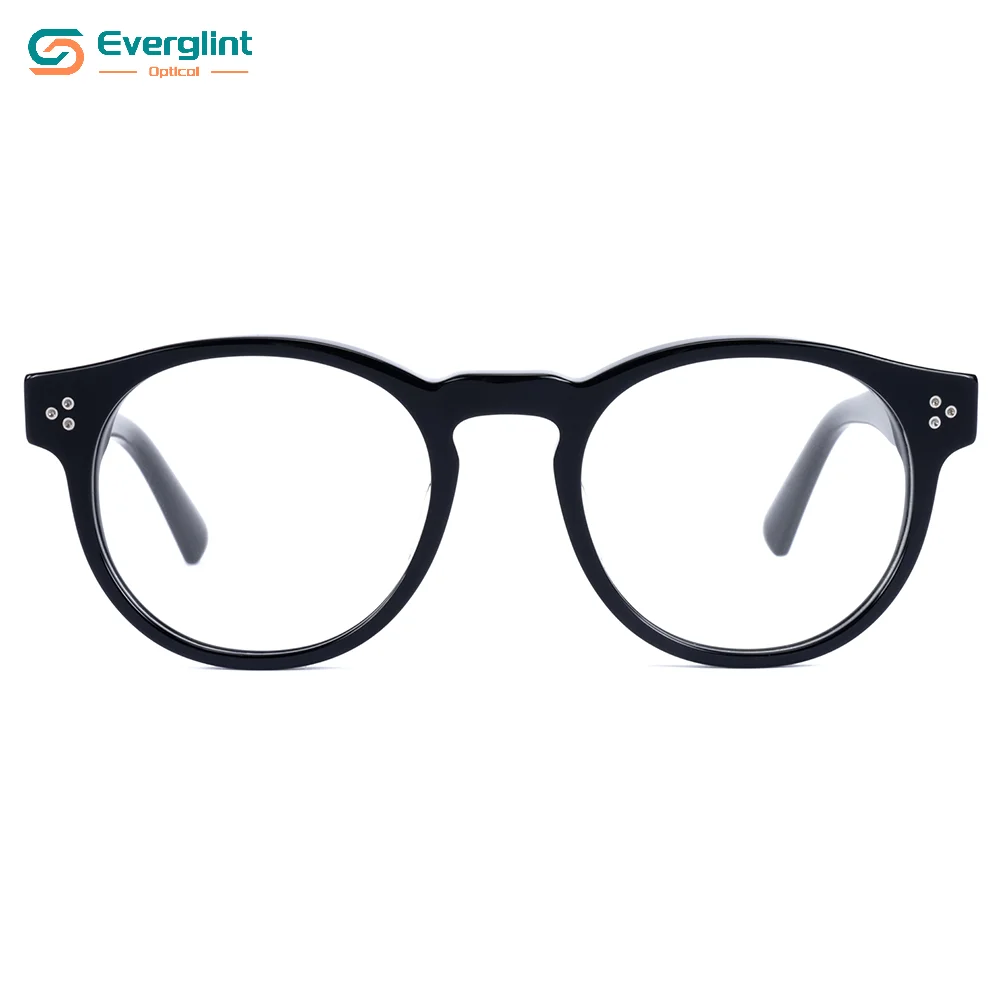 Contemporary Retro Round Acetate Unisex Optical EGA15044