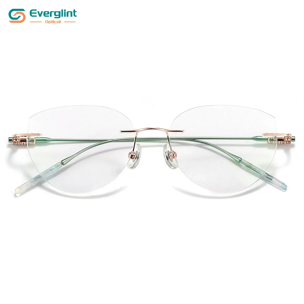 Rimless Elegant Titanium EGM18189