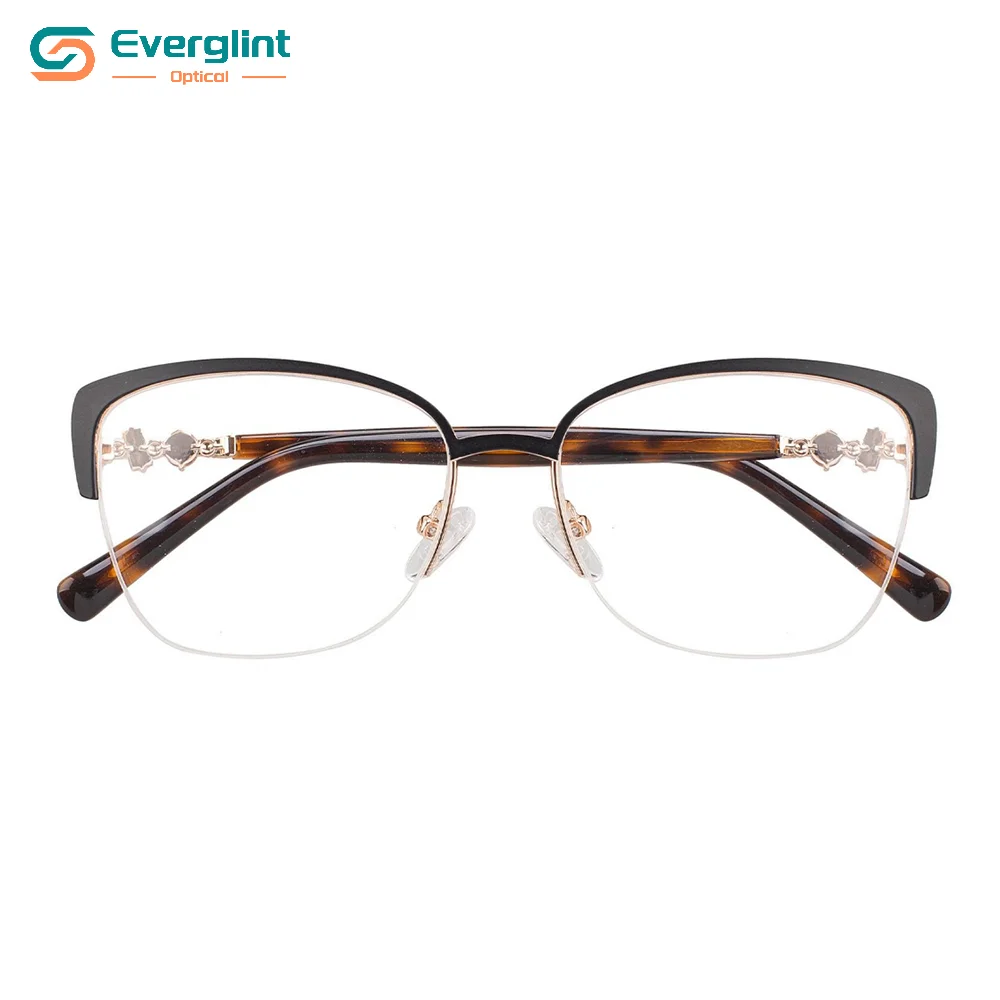 Elegant Luxury-crafted Semi Rimless Female Optical EGM15063 