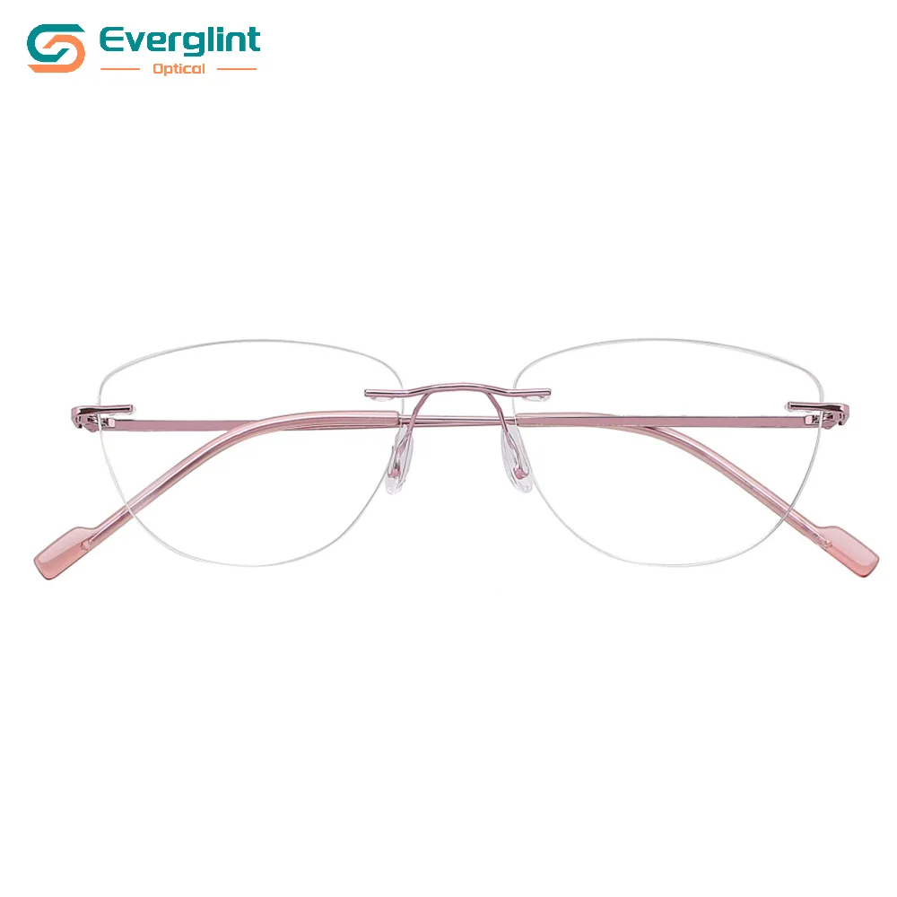 Stylish Rimless Metal Female Optical EGM15058