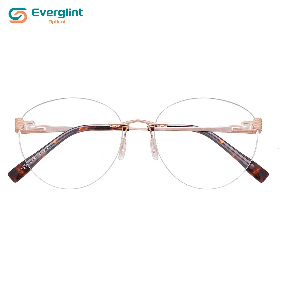 Elegant Rimless Metal Female Optical EGM15058