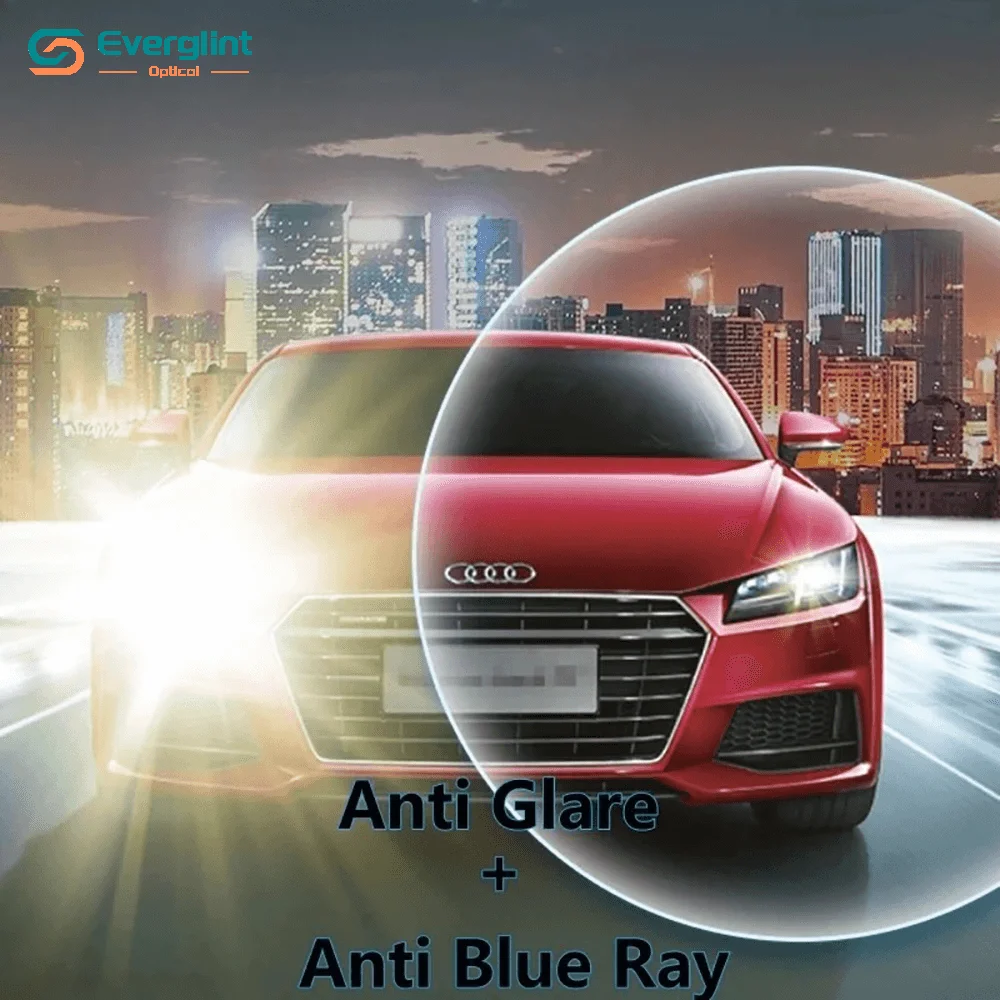  Anti-Reflective Driving Lens Aspherical Anti-scratch Lens Anti-blue Light Absorbin Glare CR39 UV400