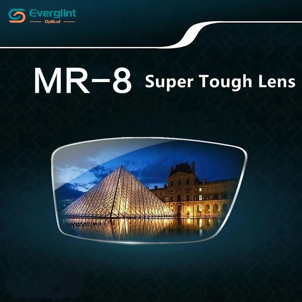 1.61/1.67 MR-8/MR-7 Lens Ultra-resistant HD Wear-resistant Anti-ultraviolet Anti-blue light Lenses f