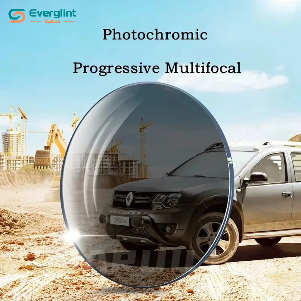  Photochromic Progressive Quality Multifocal Lens HMC Coating Anti-Ultraviolet Anti-Scratch Aspheric